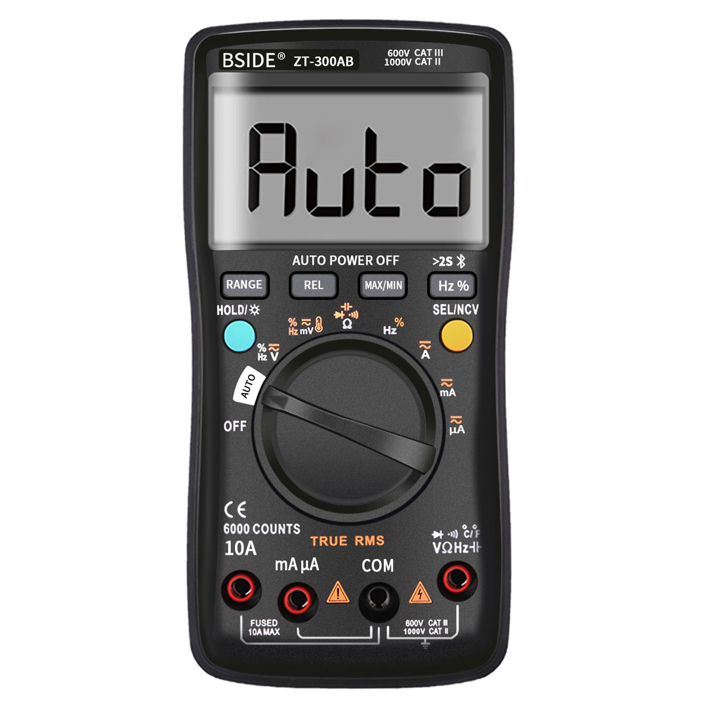 BSIDE ZT-300AB Wireless Digital Multimeter True RMS Manual/Auto Ranging 6000 Counts DMM Voltage Capacitance Temp Amp Ohm Diode   5.0  2 Reviews  ౹  14 sold