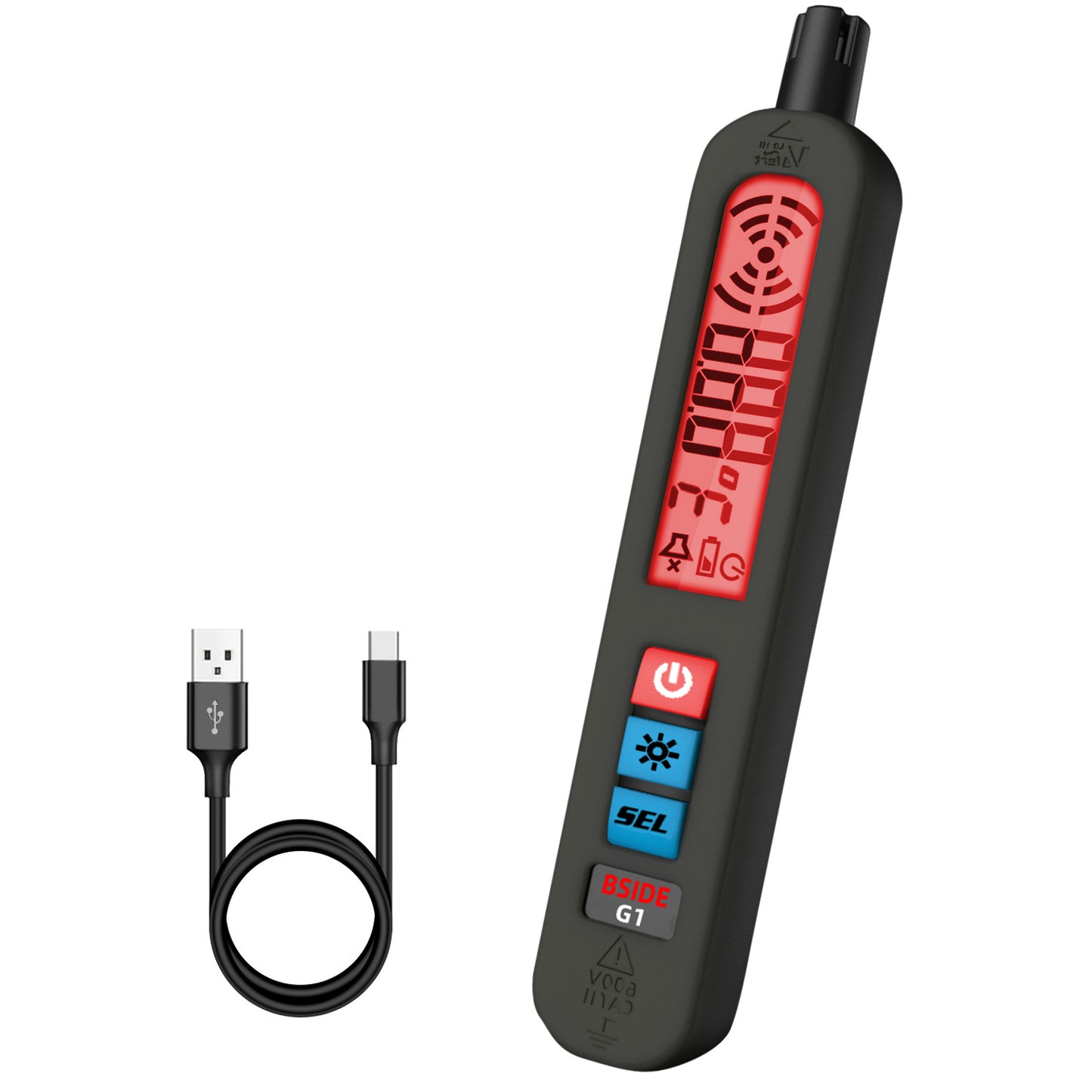 BSIDE G1 Gas Leak Detector Sound Screen Alarm with LCD Display Gas Detector Combustible Flammable Natural Methane Gas Detector