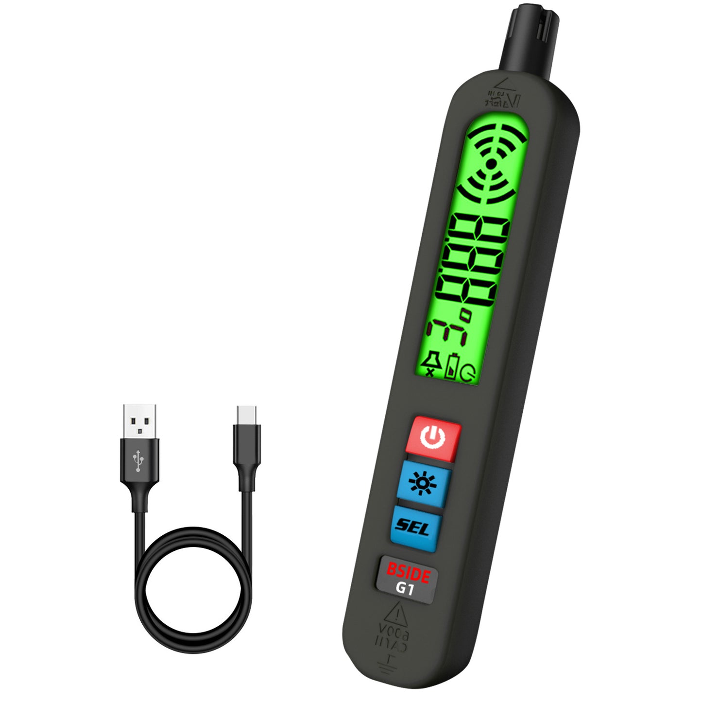 BSIDE G1 Gas Leak Detector Sound Screen Alarm with LCD Display Gas Detector Combustible Flammable Natural Methane Gas Detector