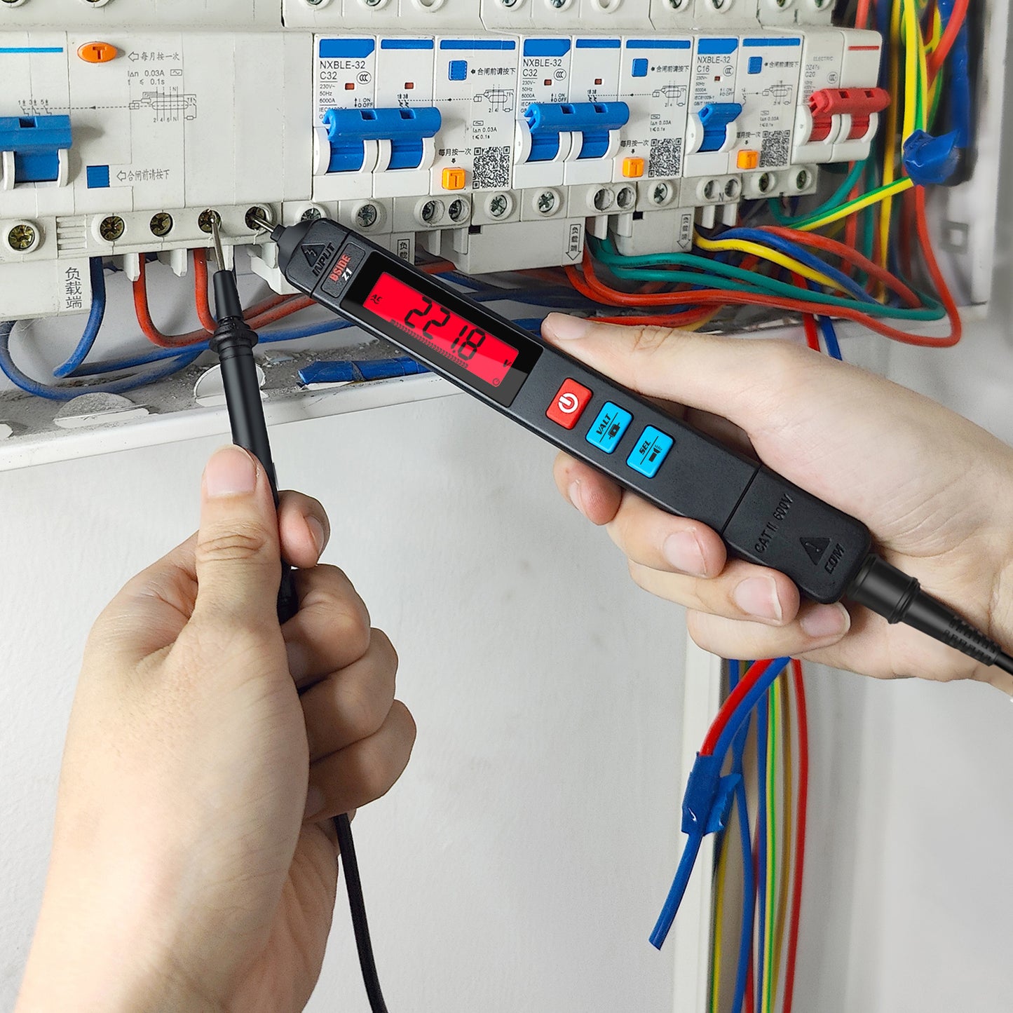 BSIDE Z1 Digital Multimeter Pen Type Smart multitester Auto Range DC AC Voltage Capacitance Ohm NCV Hz Diode Live wire Tester Meter