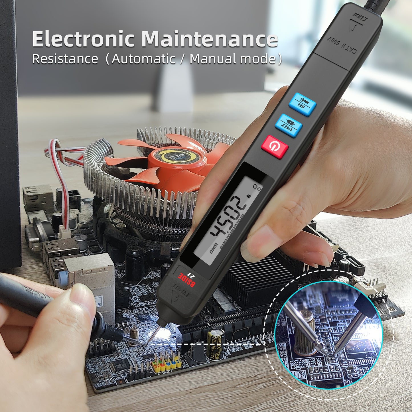 BSIDE Z1 Digital Multimeter Pen Type Smart multitester Auto Range DC AC Voltage Capacitance Ohm NCV Hz Diode Live wire Tester Meter