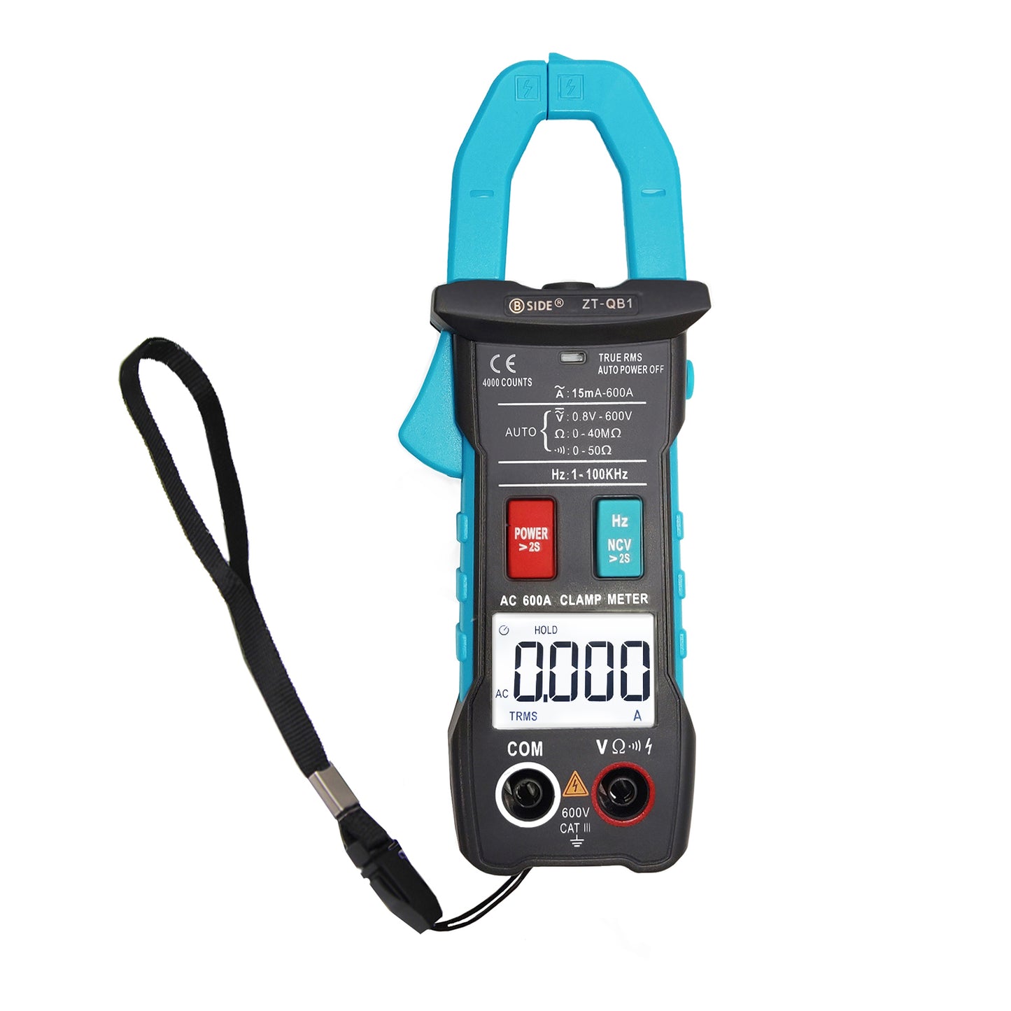 BSIDE 600A Digital Clamp Meter True RMS DC AC Ammeter Pliers Inrush Current Smart Auto profession Multimeter Voltage Ohm Tester