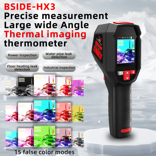 BSIDE HX3 Thermal Imaging Camera 240x240 IR Resolution Temp Measurement Laser Pointer Photo Capture for Electrical HVAC Industrial