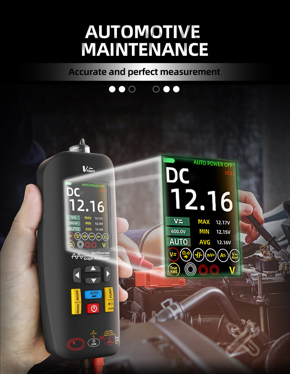 BSIDE O1X Handheld Oscilloscope Multimeter Professional Digital Oscilloscope DC AC Voltage Current Capacitor Ohm Diode Hertz Tester