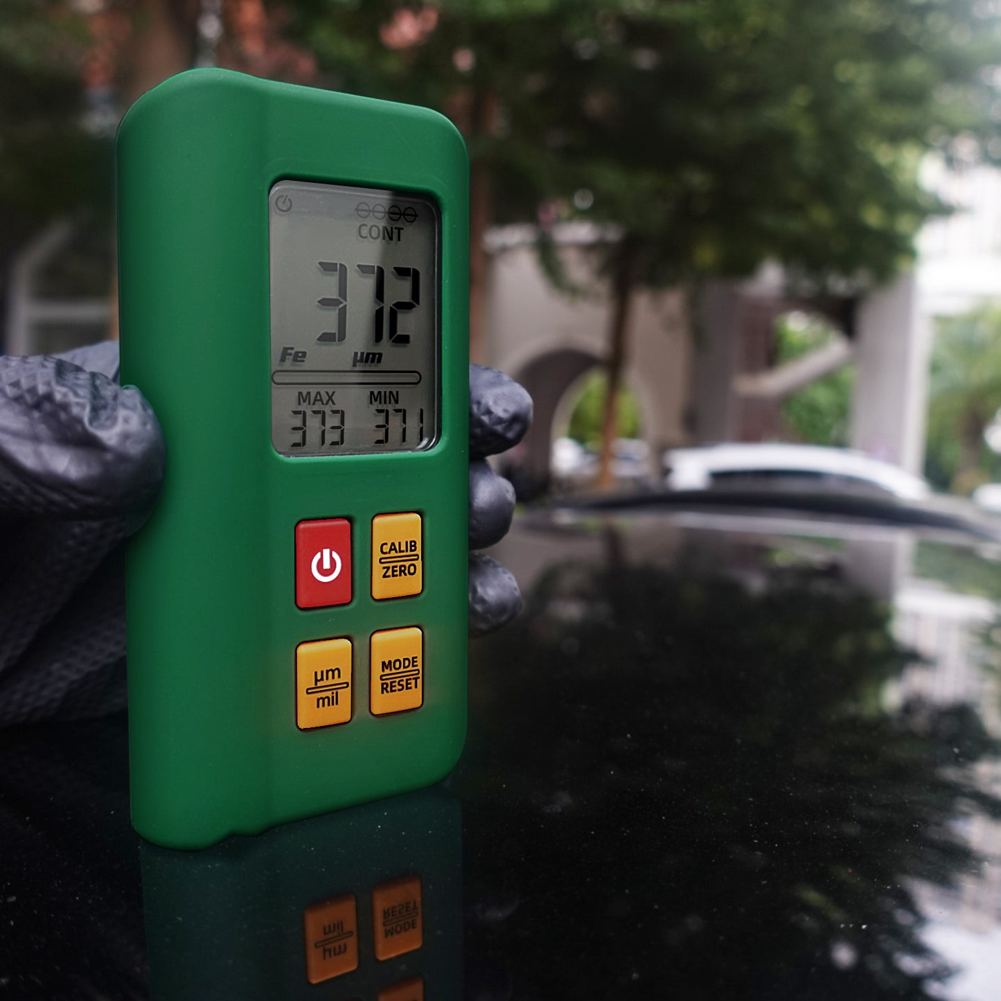 BSIDE Paint Coating Thickness Meter Gauge Mil Coating Depth Tester, Rechargeable with Color Display, 1500µm/0.1µm, Fe/NFe Measuring for Used Car Automotive Vehicle Lab Shipbuilding Industry Foil