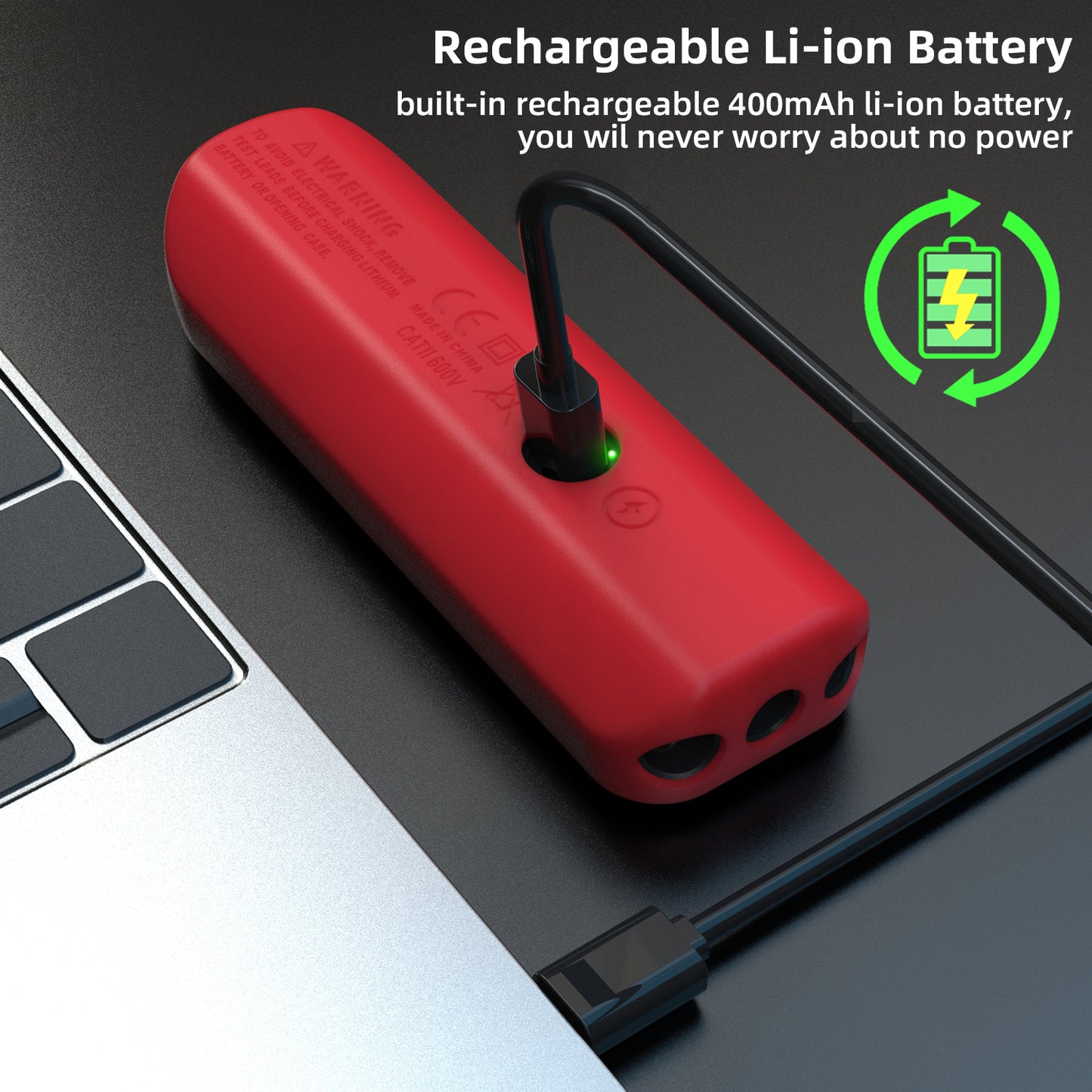 BSIDE A2 Mini Multimeter LCD Digital Tester Voltage Detector DC/AC Voltage Frequency Resistance NCV Continuity Live