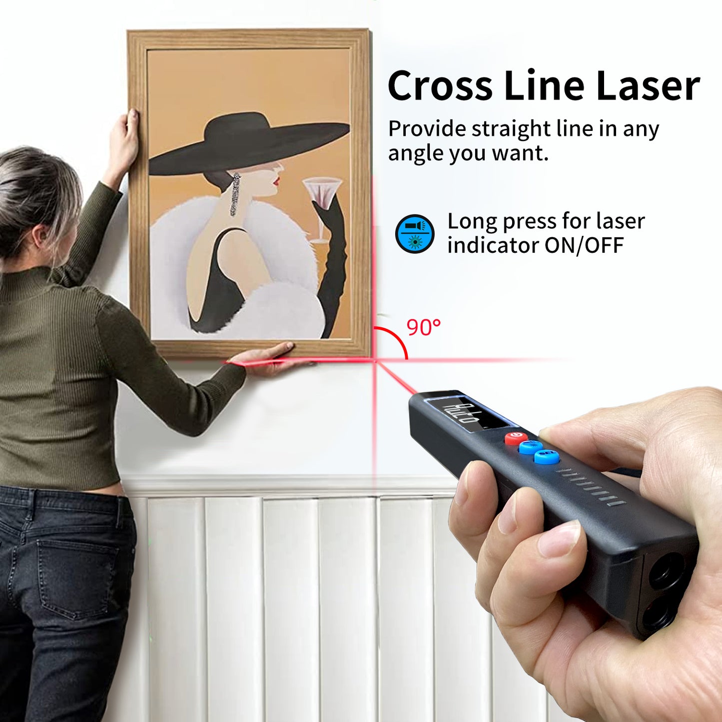BSIDE X2A Smart Non-Contact Voltage Tester Laser indicator light Multimeter Digital DC AC Capacitance Ohm Diode Hz NCV Live test