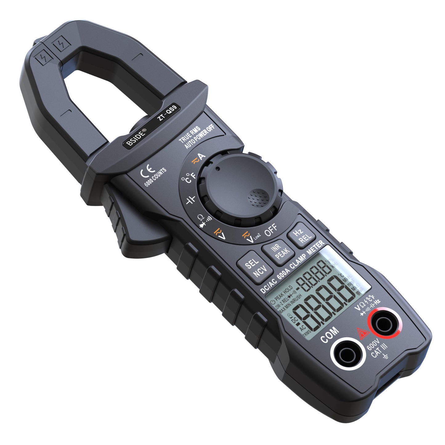 BSIDE QB1 600A Digital Clamp Meter True RMS DC AC Ammeter Pliers Inrush Current Smart Auto profession Multimeter Voltage Ohm Tester