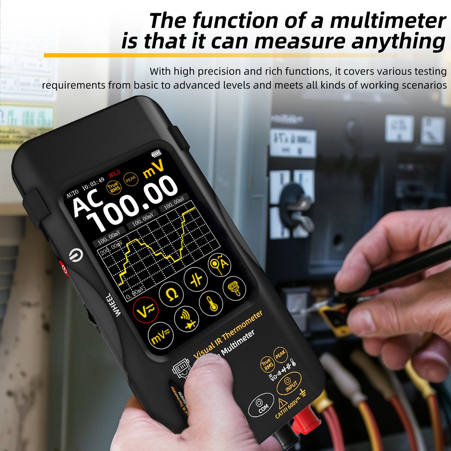 BSIDE SH9 NEW Thermal imaging Multimeter 320*428 IR Resolution Dual-spectrum Fusion Imaging 20k Counts tester Touch screen USB-C