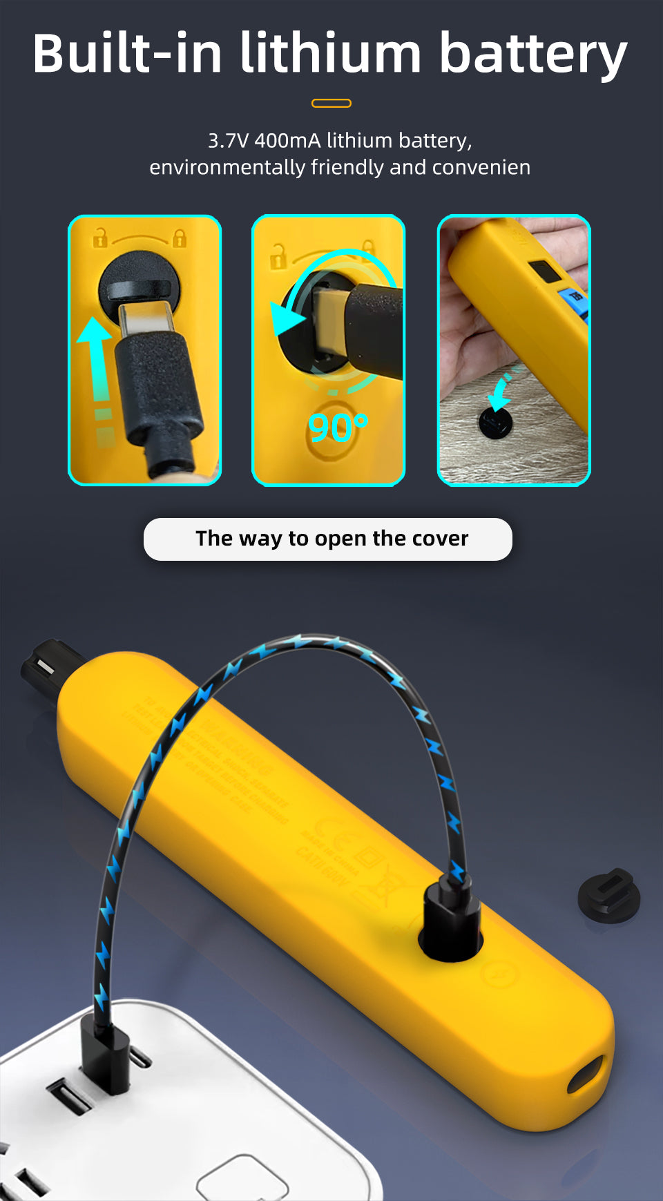 BSIDE G2 Air Quality Detector Auto Alarm Formaldehyde HCHO TVOC Portable LCD Display Home Office Detection Rechargeable