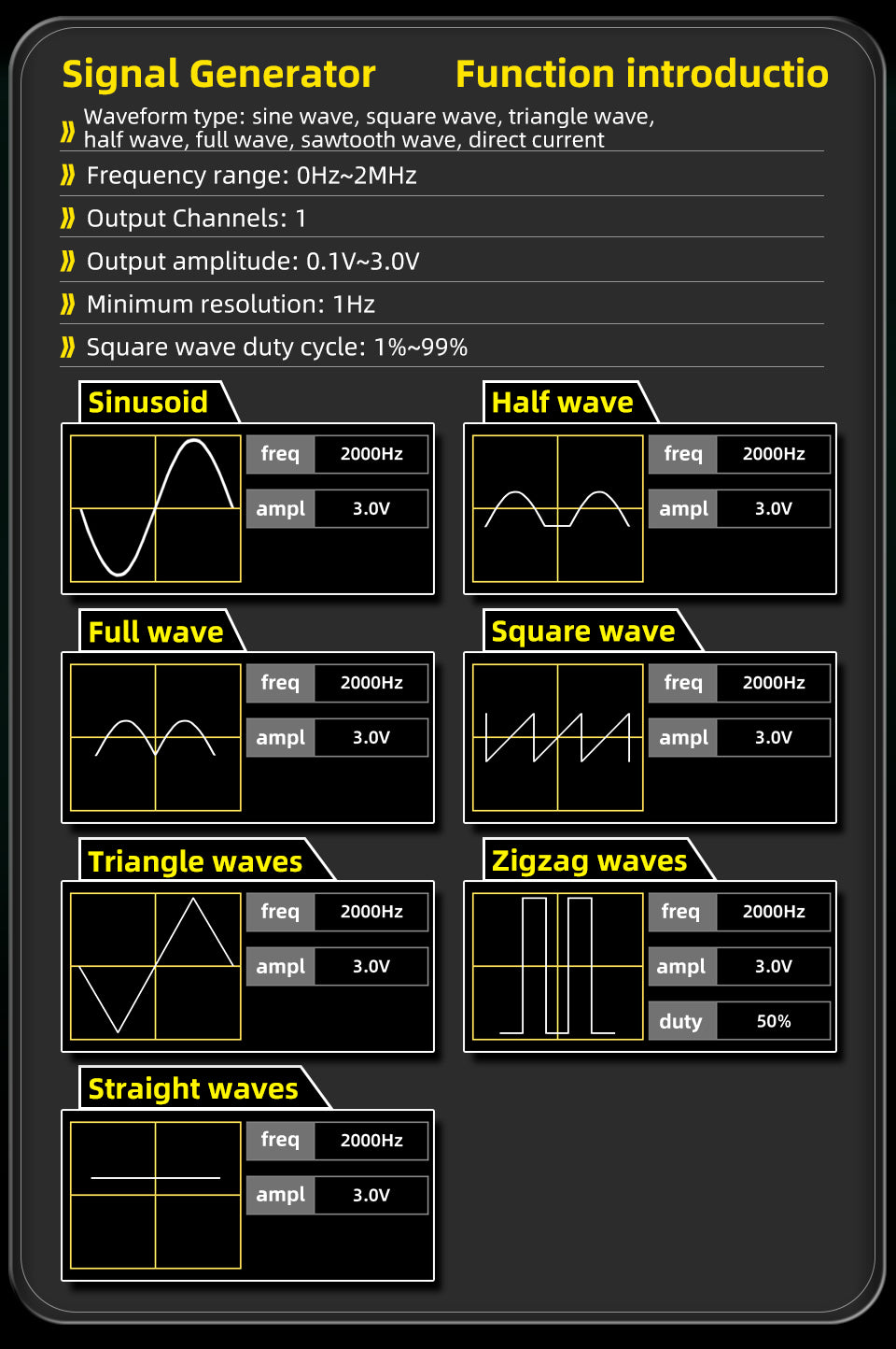 BSIDE O2 Dual Channels Handheld Oscilloscope 50MHz Bandwidth Touch LCD Scope Tester DDS Rechargeable Battery for Automotive Lab Electronic Repair