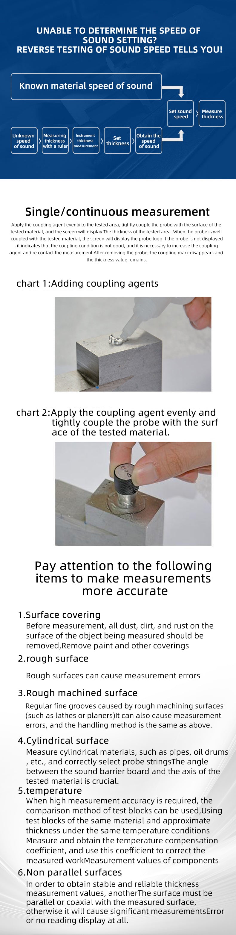 BSIDE T7 Digital Ultrasonic Thickness Gauge High Precision Metallic ceramics composites Tester Meter 1-300mm 0.01mm Resolution
