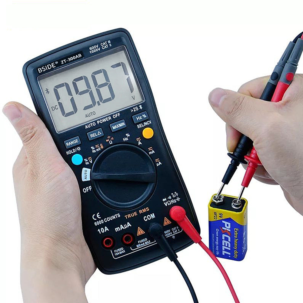 BSIDE ZT-300AB Wireless Digital Multimeter True RMS Manual/Auto Ranging 6000 Counts DMM Voltage Capacitance Temp Amp Ohm Diode   5.0  2 Reviews  ౹  14 sold