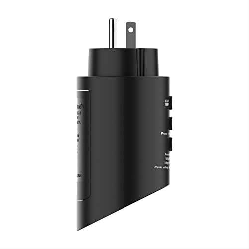 BSIDE ASTS Circuit Analyzer, Professional Wiring Status Tester, Line Voltage Distribution Checker, Large LCD Circuit Fault Locator GFCI Leakage Socket Tester