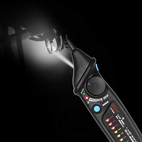 Bside Electric Tester Kit, Wire Tracker Network Cable Collation Telephone Line Tester with 12V-1000V Dual Mode Non-Contact Voltage Detector Set