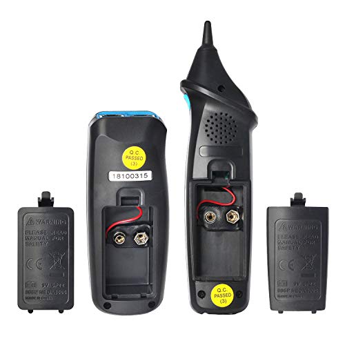 Bside Wire Tracker RJ45 RJ11 Network Cable Tester Telephone Line Tester LAN TV Line Finder Toner Network Cable Collation Continuity Checker with Flashlight