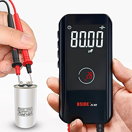 BSIDE Digital Multimeter Color LCD 3 Results Display 9999 Counts Auto-Ranging Voltmeter Capacitance Ohm Hz Diode Duty Cycle Live Check Voltage Tester