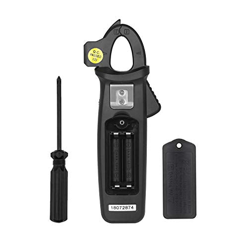 BSIDE DC Clamp Meter True RMS 6000 Counts Digital Multimeter Temperature Live Check Low Impedance Tester with Back Clip