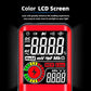 BSIDE Digital Multimeter, Color LCD 3 Results Display 9999 Counts Auto-Ranging Voltmeter, Capacitance Resistance Continuity Frequency Diode Duty Cycle Live Check Voltage Tester