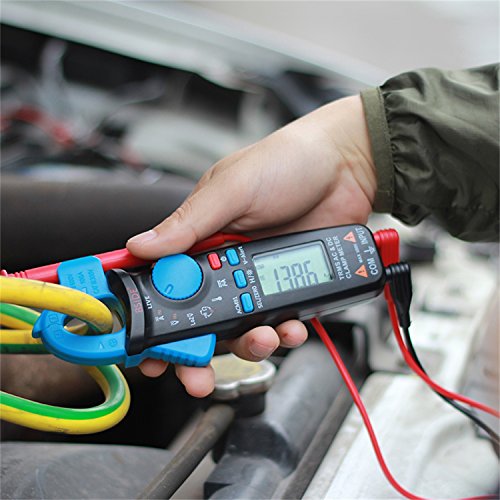 Bside ACM91 1mA Clamp Meter AC/DC Current TRMS Auto-Ranging 6000 Counts Capacitance Live Check V-Alert Tester with Pocket Clip