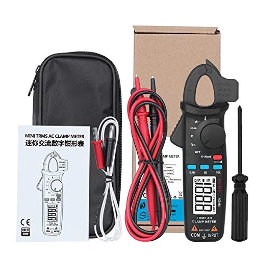BSIDE ACM81 1mA Clamp Meter Pocket True RMS Auto-Ranging Multimeter AC Current Temperature V-Alert Continuity Ohm Diode Voltage Tester