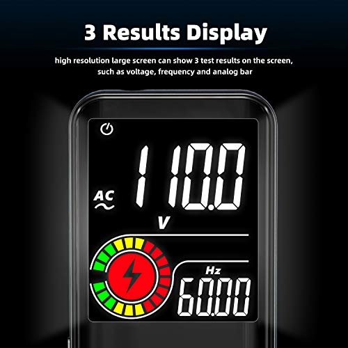 BSIDE Digital Multimeter Color LCD 3 Results Display 9999 Counts Auto-Ranging Voltmeter Capacitance Ohm Continuity Hz Diode Duty Cycle Live Check Voltage Tester