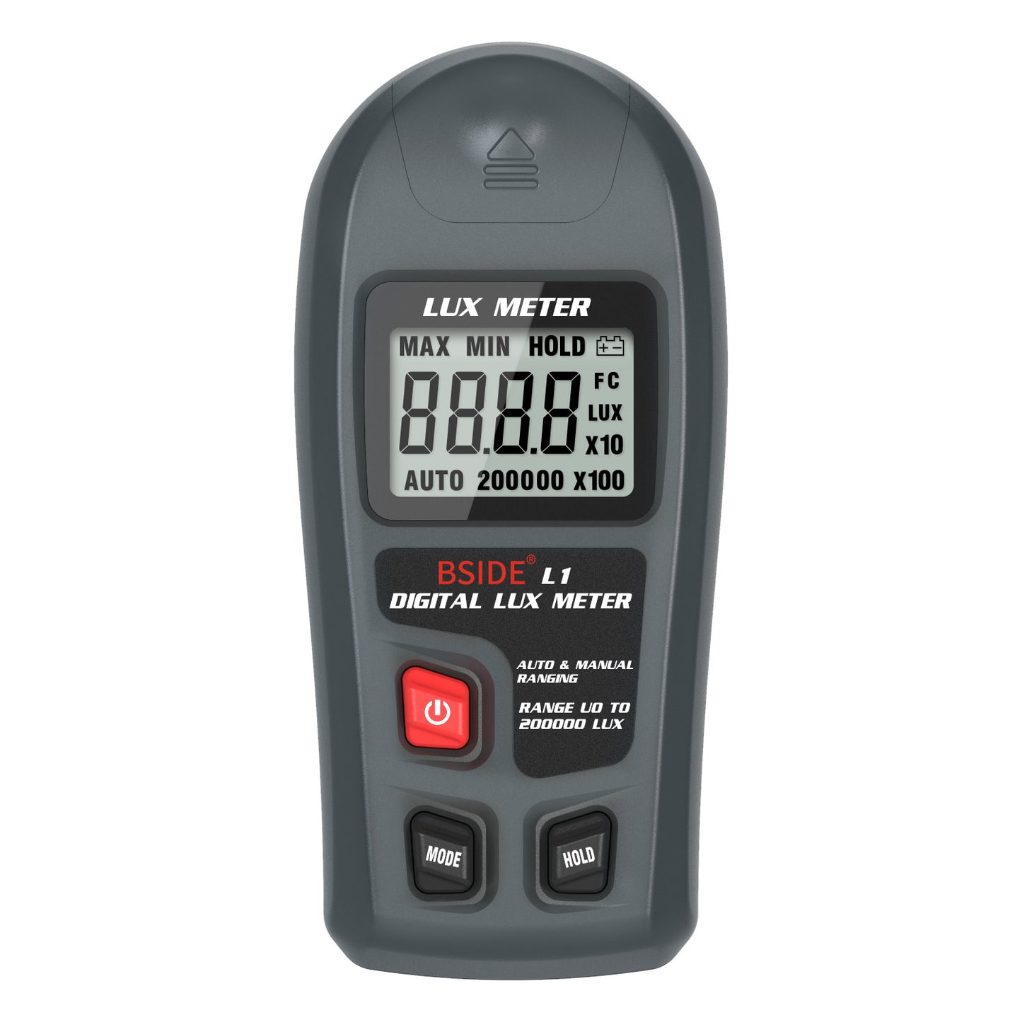 BSIDE Lux Meter Digital Illuminometer 0~200,000lux LCD Pocket Light Meter Lux/FC Measure Tester Sensor Photometer Luxmeter
