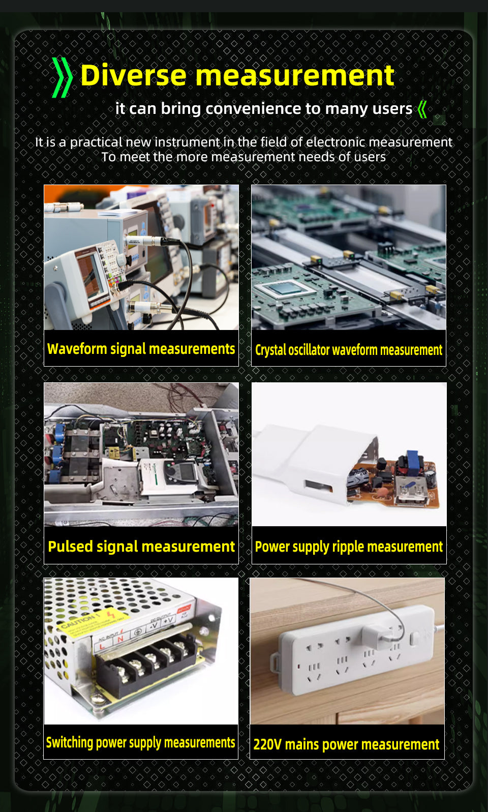 BSIDE Dual Channels Handheld Oscilloscope 50MHz Bandwidth Touch LCD Scope Tester DDS Rechargeable Battery for Automotive Lab Electronic Repair