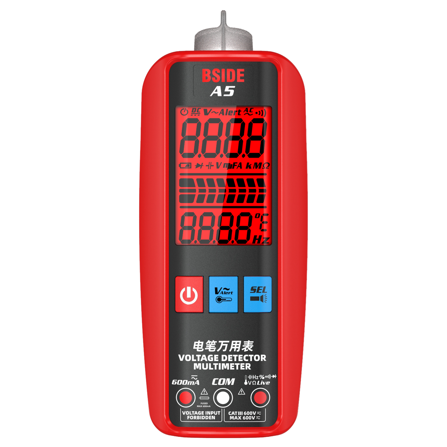 BSIDE Professional Digital Multimeter Smart Automatic Multitester Ammeter VFC Current Hz Capacitor Ohm Electrician Tester Tools