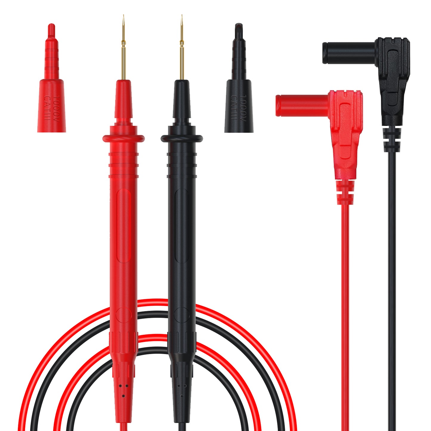BSIDE Multimeter Accessories: Test Leads, Probe Tips, Alligator Clips, Freeze-Proof Cables