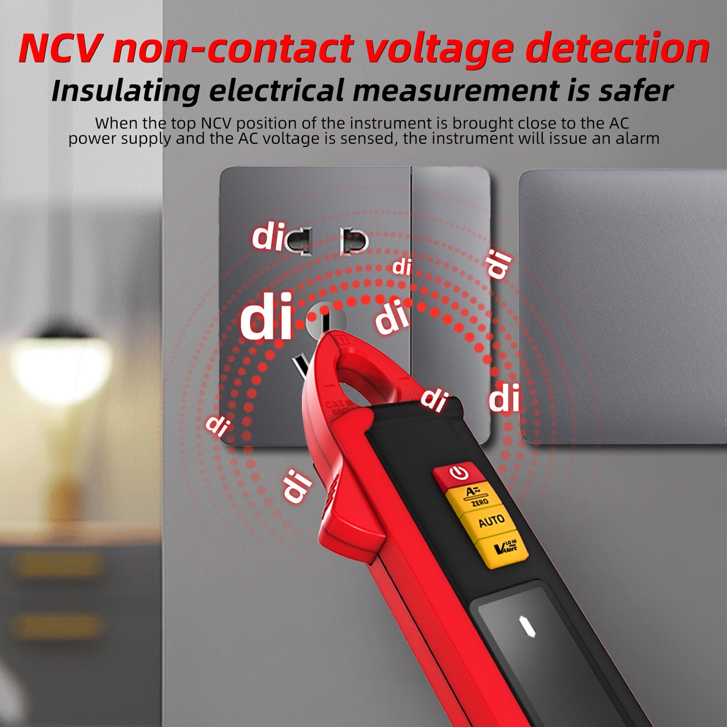 BSIDE UX1 Mini Clamp Meter AC&DC 0.1mA-100A Current tester High-Precision Digital Multimeter with NCV, CAT III 600V for electrician