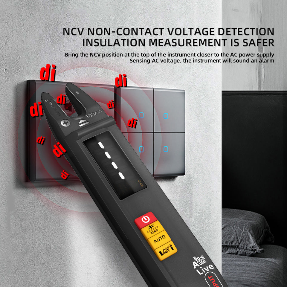 BSIDE U0 Fork Digital Clamp Meter DC AC 100A Smart Ammeter Pliers T-RMS Current Auto Multimeter Voltage Ohm Electrical Tester