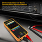 BSIDE OS1 Oscilloscope Digital Multimeter 10MHz Bandwidth 2in1 Meter Auto Waveform Measurement 2.8"TFT 6000 Counts USB-C 1200mAh