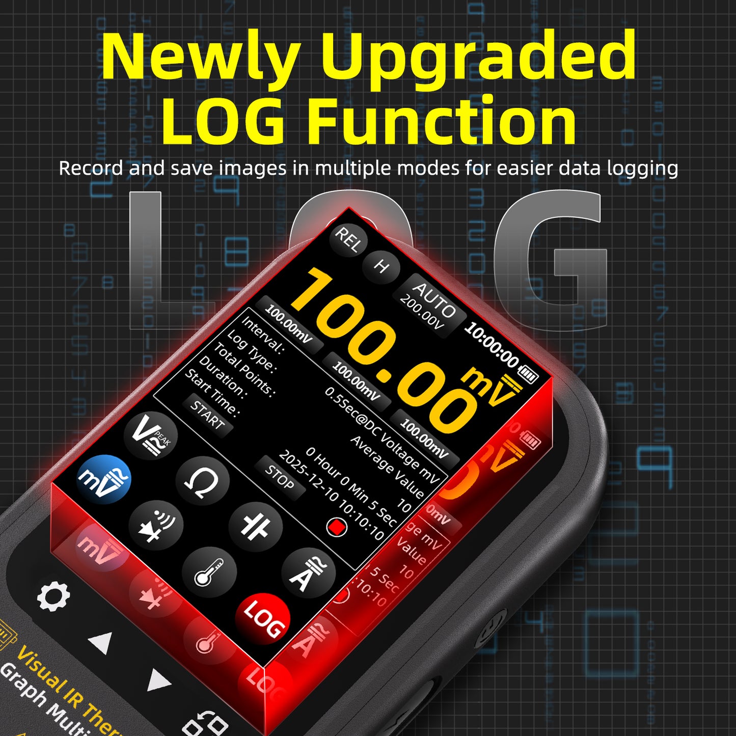 BSIDE SH6 Thermal Imager Digital Multimeter with Macro Lens and Stand for Electronic and Electrical Engineers and Mobile Phone Repair