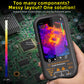 BSIDE SH8 thermal multimeter 192x256 true-resolution thermal imager, 20,000count professional multimeter, with a stand +macro lens