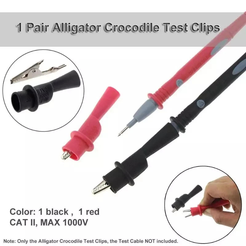 Multimeter probe Alligator Clip Test Lead High Quality Insulated Crocodile Line Tester cable General purpose