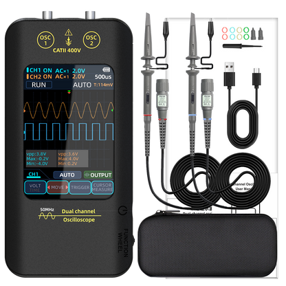 BSIDE O2X Handheld Touch Screen Oscilloscope (50MHz, 2 Channels)