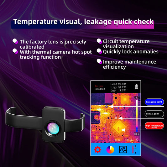 BSIDE SH7 Macro Lens Accessory M1,0.3X Magnification for Thermal imaging Multimeter,35mm Focus Distance for Circuit Board SMD