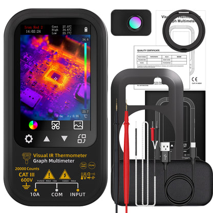 BSIDE SH6 Thermal Imager Digital Multimeter with Macro Lens and Stand for Electronic and Electrical Engineers and Mobile Phone Repair