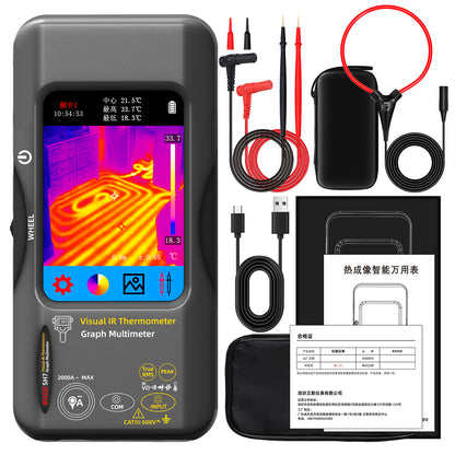 BSIDE SH7 Thermal imager Multimeter 2-in-1 tester with Touch Screen 20000 Counts & 320x320 IR Imaging Modes with Macro Lens for PCB Repair Electrical HVAC Industrial