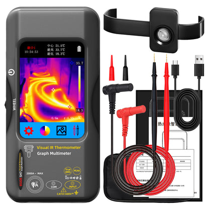BSIDE SH7 Thermal imager Multimeter 2-in-1 tester with Touch Screen 20000 Counts & 320x320 IR Imaging Modes with Macro Lens for PCB Repair Electrical HVAC Industrial