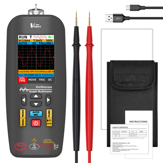 BSIDE O1X Handheld Oscilloscope Multimeter Professional Digital Oscilloscope DC AC Voltage Current Capacitor Ohm Diode Hertz Tester