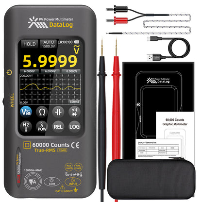 BSIDE S600 Professional Multimeter: 60,000-count power calculation, full-featured logging mode, 1500V AC 10000A, 3000mA recharge
