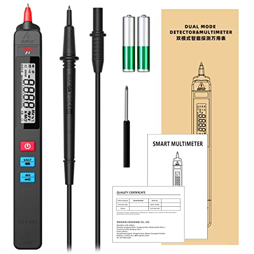 BSIDE Voltage Tester 3-Results Display AC Voltage Detector Pen, Non-Contact with Adjustable Sensitivity, Integrated Multimeter, Dual Range Electric Voltage Sensor Live Wire Checker